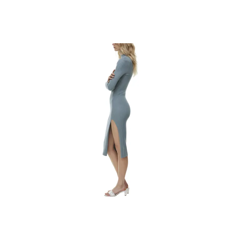 ARITZIA Wilfred Alchemy Dress Long-Sleeved Dresses Women's Slab Blue/Board Blue-4