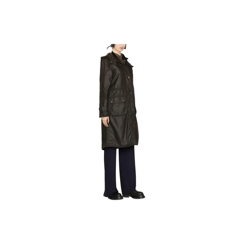 BARBOUR Long Cannich Wax Coat-3