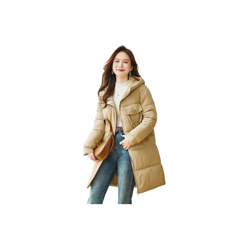 CARBAMMI Puffer Jacket Women's Khaki-2