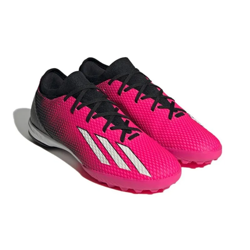 Adidas X Speedportal Anti-Slip Wear-Resistant Soccer Shoes Unisex Pink Black White-2