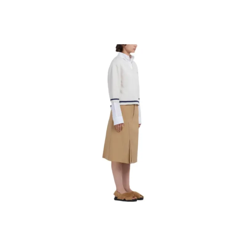 MARNI Logo Embroidered V Neck Knitted Top-3
