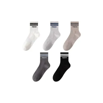 MIIOW Trend Party Series Mid Calf Socks Unisex 5 Pack