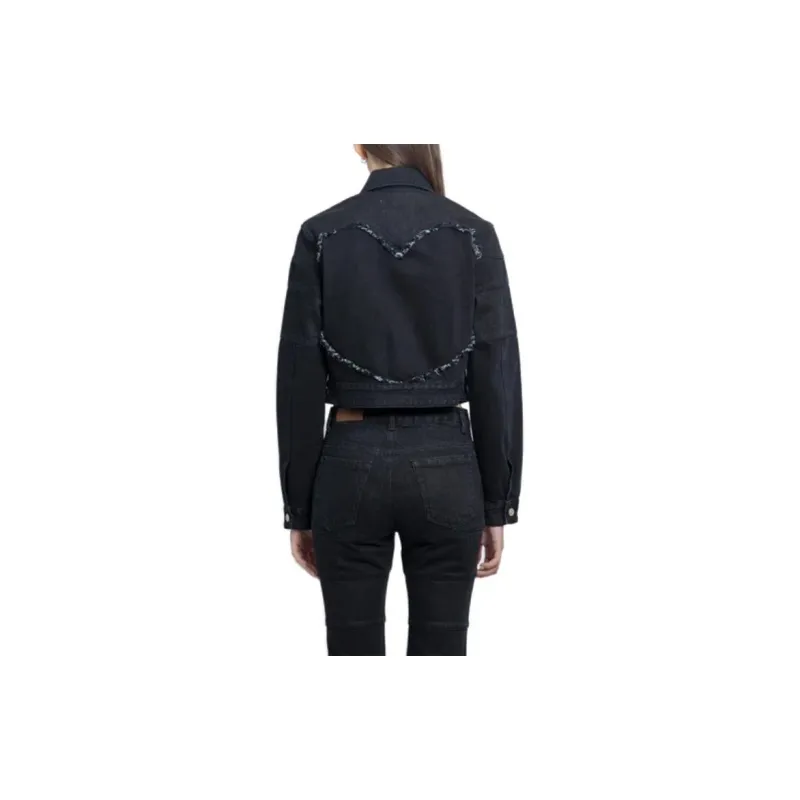 ANDERSSON BELL Mahina Buttoned Cropped Denim Jacket-2