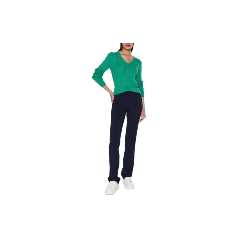 Polo Ralph Lauren Kimberly Cable Knitted V Neck Jumper-2