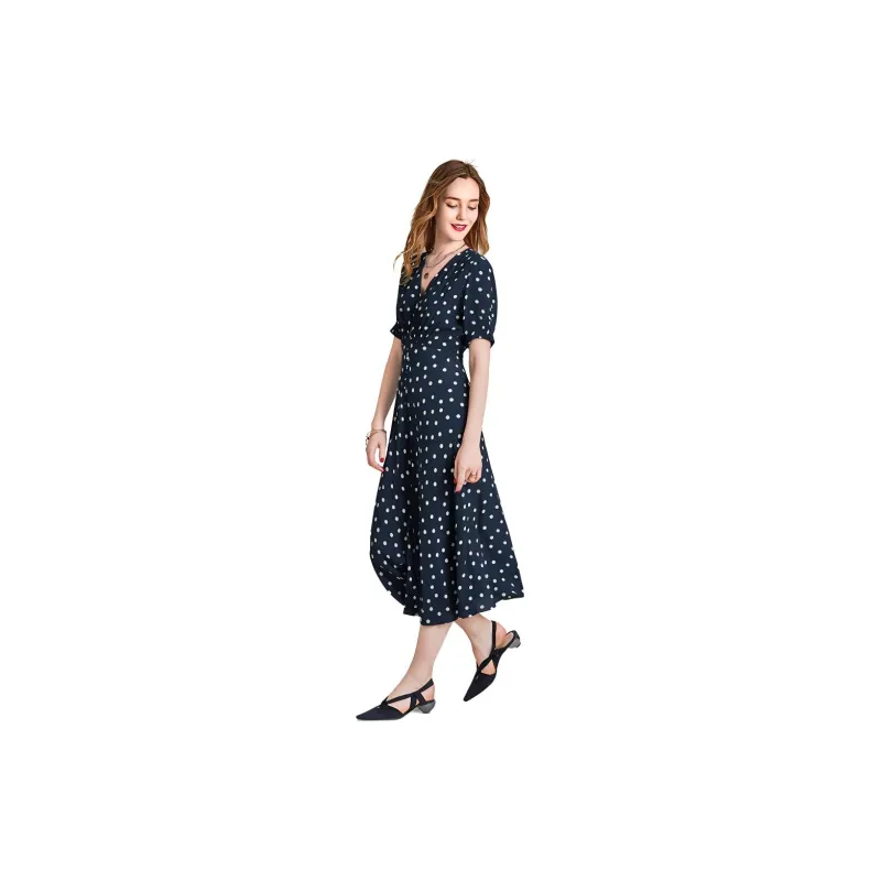 HAVVA Short Sleeved Dresses Women's Polka Dot-3
