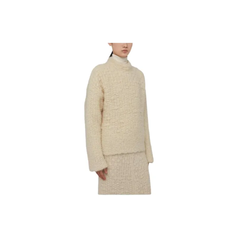 JIL SANDER Mock Neck Jumper-3