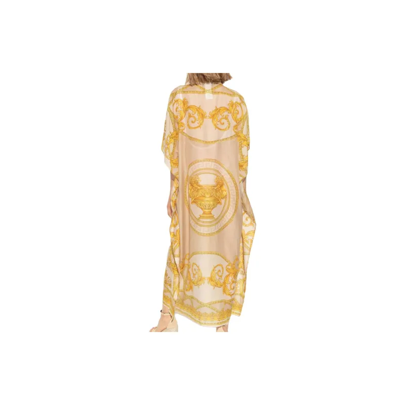 VERSACE Short-Sleeved Dresses Women's Yellow-2