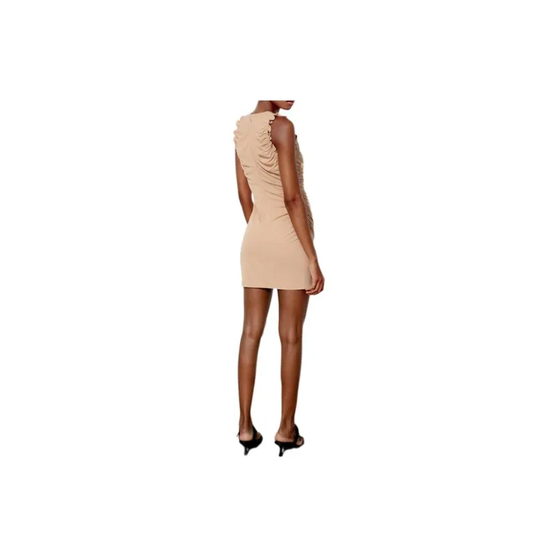 ZARA Sleeveless Dress Women's Light Pink-3