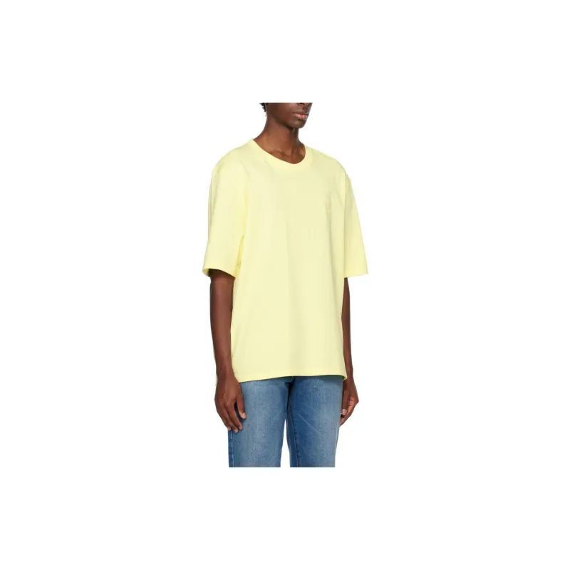 AMIPARIS Drop Shoulder Sleeve T Shirt Unisex Cream Yellow-6