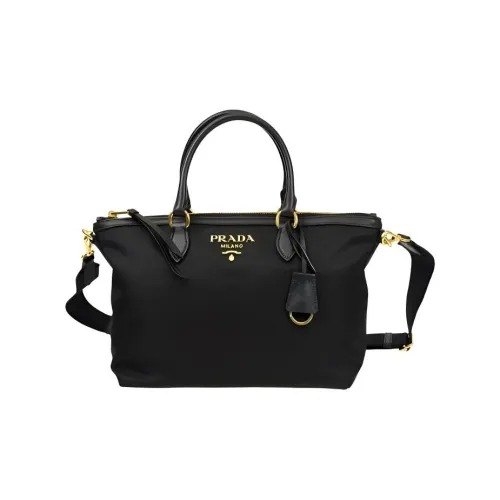 PRADA Nylon Shoulder Bag, Crossbody Bag, Handbag Women's Black