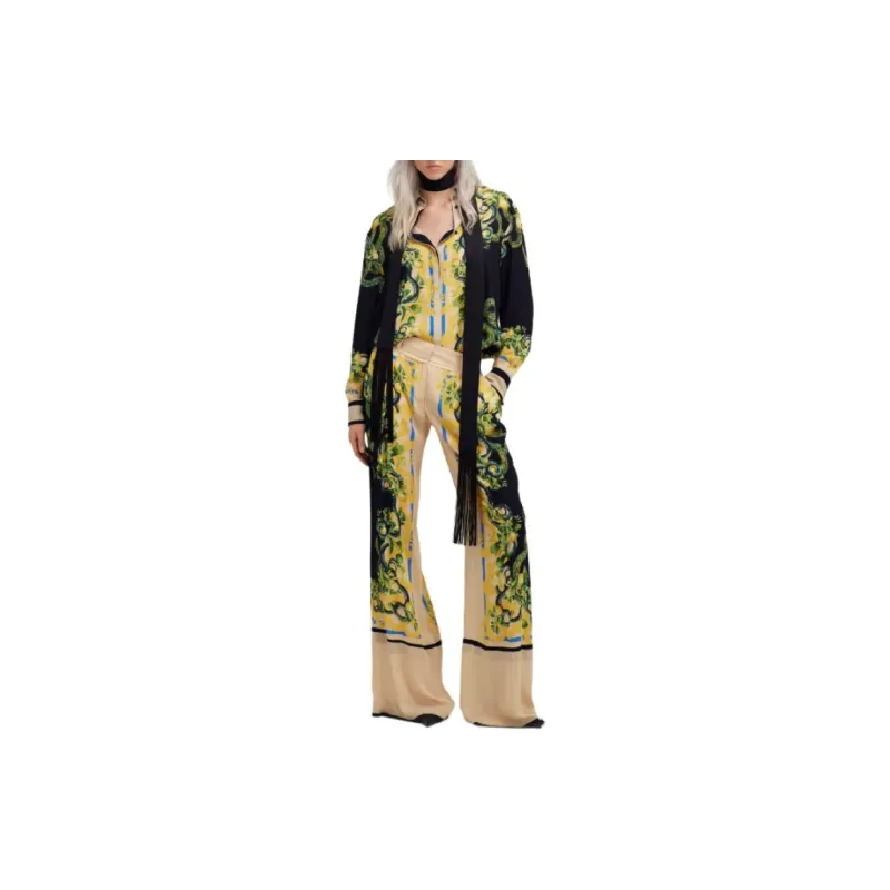 Roberto Cavalli Floral print Straight leg Trousers-1