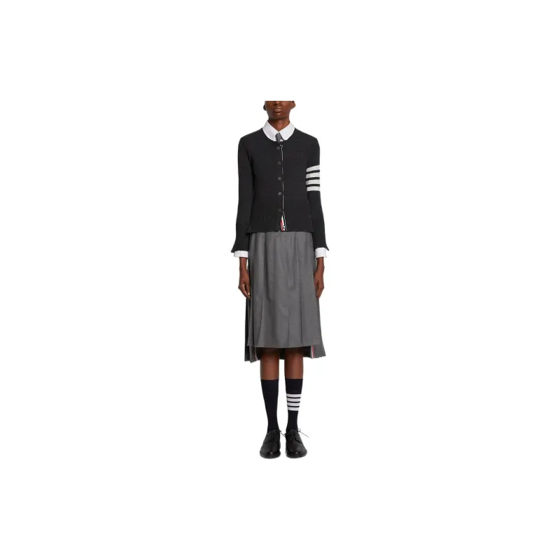 THOM BROWNE· SS22 Cashmere Sweater Women's Gray-3