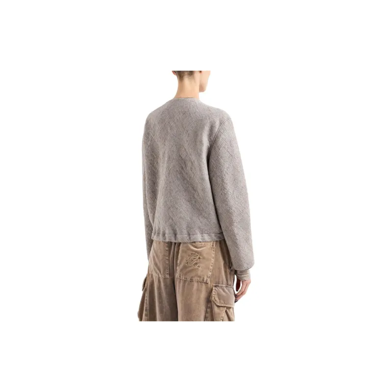 GIORGIO ARMANI Drop-shoulder Zip-up Jacket-2