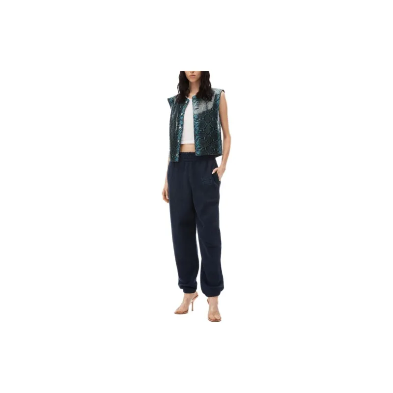 Alexander Wang Glitter effect Terry Track Pants-1