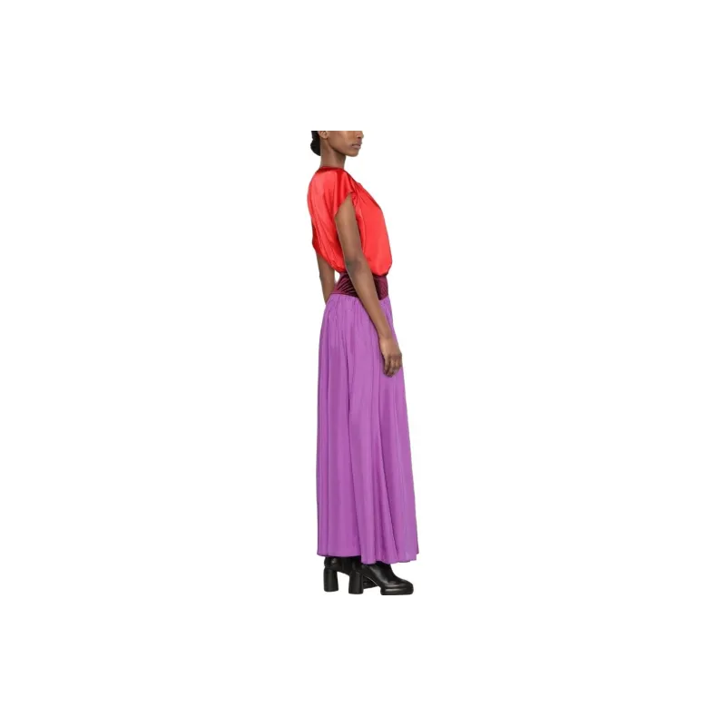 Forte Forte Colour block Silk Maxi Dress-1
