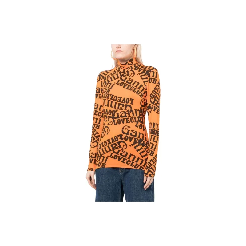 GANNI T-Shirts Women's Orange-1