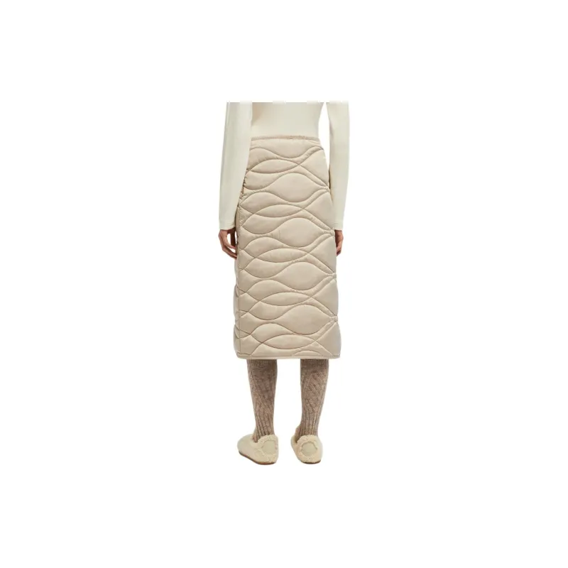 Moncler Logo Patch Long Padded Skirt-2
