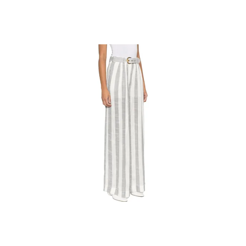 Zimmermann Matchmaker Striped Wide-leg Trousers-3