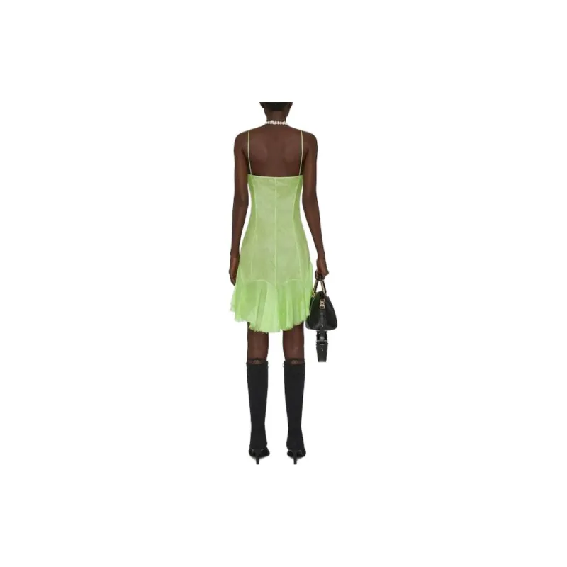 Givenchy SS23 Sleeveless Dress Women's Bright Green-2