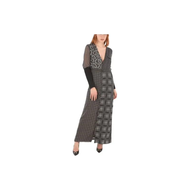 DIESEL Long-Sleeved Dresses Women's Gray-1