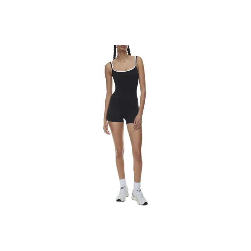 ARITZIA Golden LIFE Divinity 3' Romper Bodysuits Women's Black-3