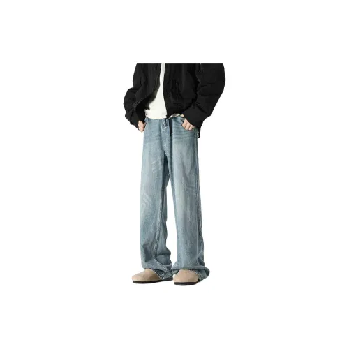 YINLEI Jeans Unisex Blue