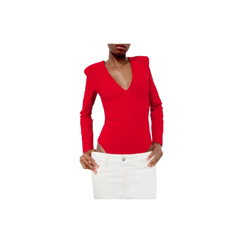 ZARA Bodysuits Women's Red-3