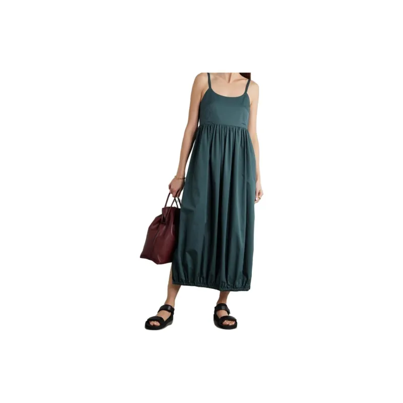TIBI Slip Dresses Women's Green-1