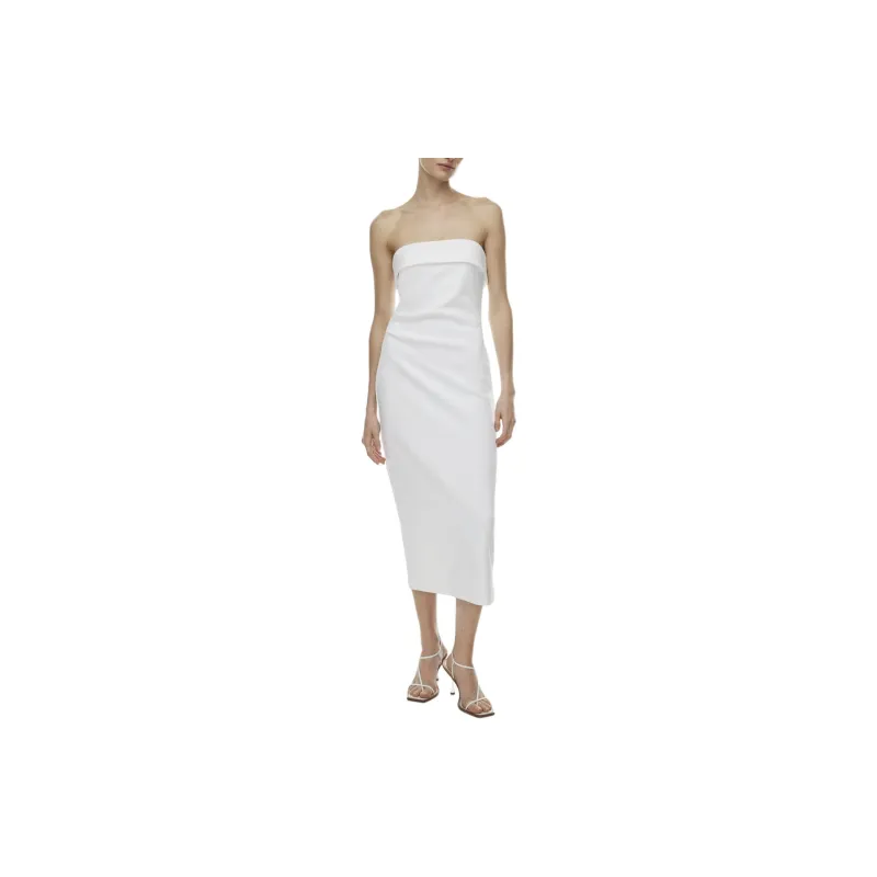 ARITZIA Babaton Eyecatcher Dress Sleeveless Dress Women's White/White-2