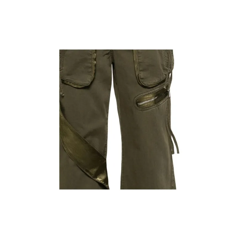 Blumarine Satin insert Cargo Trousers-4