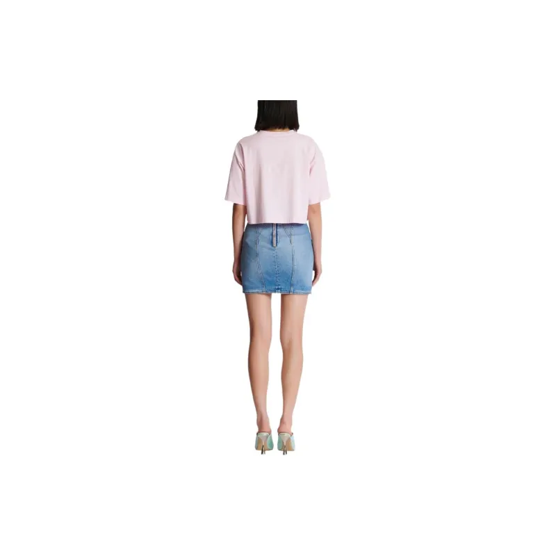 BALMAIN T-Shirt Women's Light Pink-2