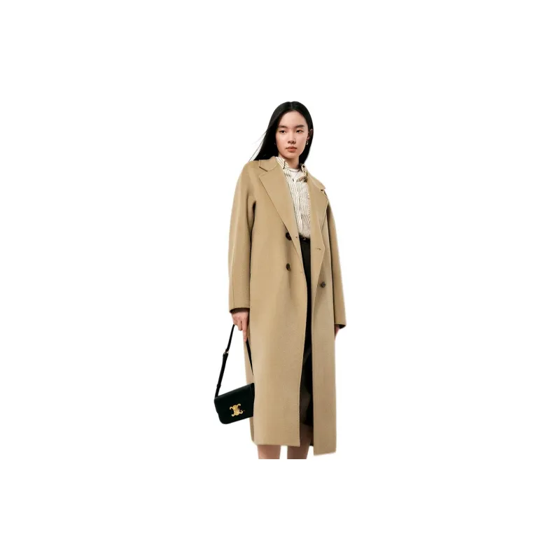 TKY SHOP Coats Women's Camel-1