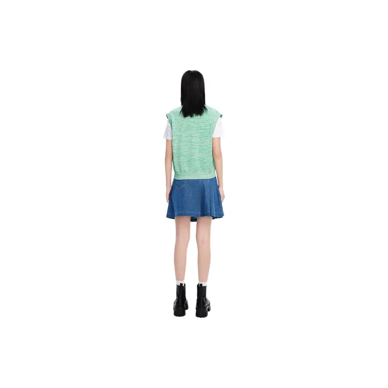 H'S x FAINT STUDIO Tank Tops Women's Emerald Green-2