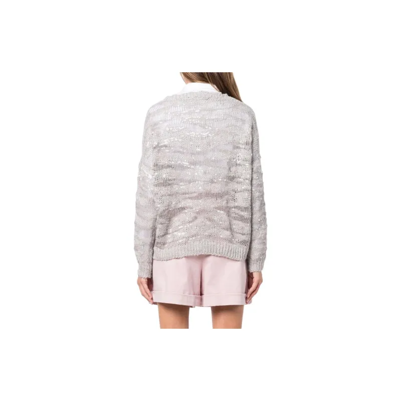 Brunello Cucinelli SS22 Sweater Women's Gray-2