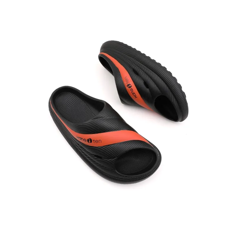 HANG TEN Slide Slippers Men Khaki/Black Orange/White Green/Black/Black Green-10
