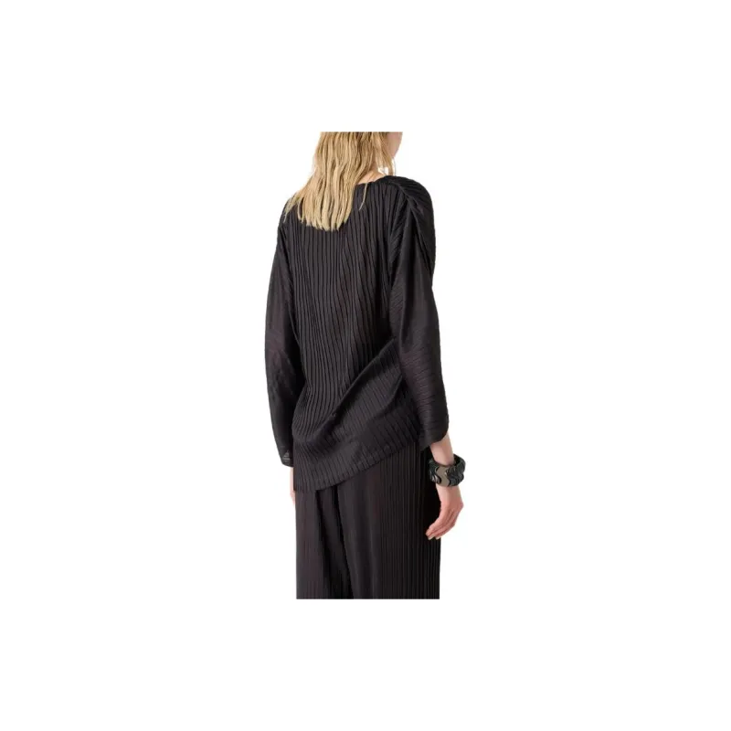 GIORGIO ARMANI Cowl Neck Long-Sleeve Blouse-3