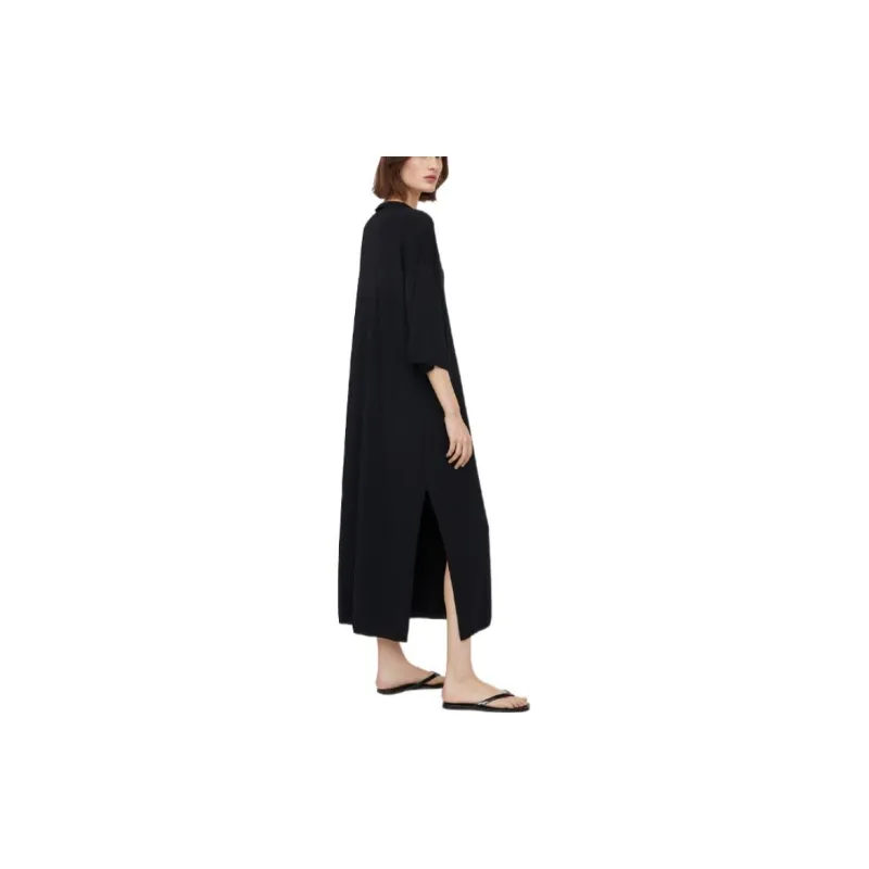 TOTEME Travel Capsule Collection Short-Sleeved Dresses Women's Black-3