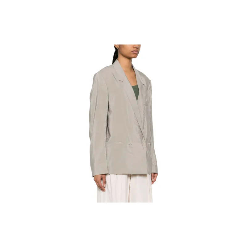 Lemaire Double breasted Crinkled Blazer-3