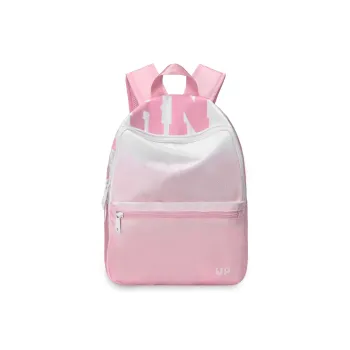 TURN UP Polyester Students Backpack Unisex Pink
