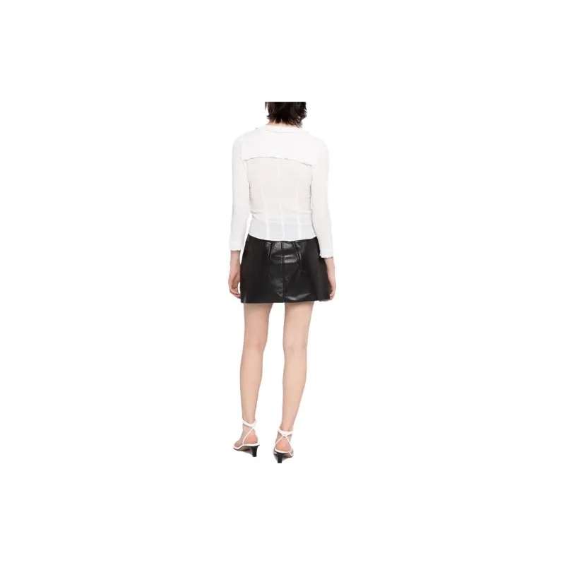 ISABEL MARANT Georgia Ruffled Semi sheer Blouse-2