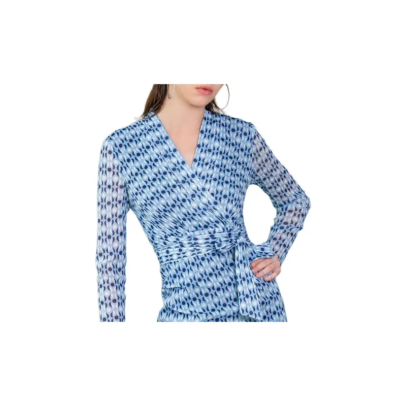 BESIONIA SS23 Long Sleeved Dresses Women's Blue-3