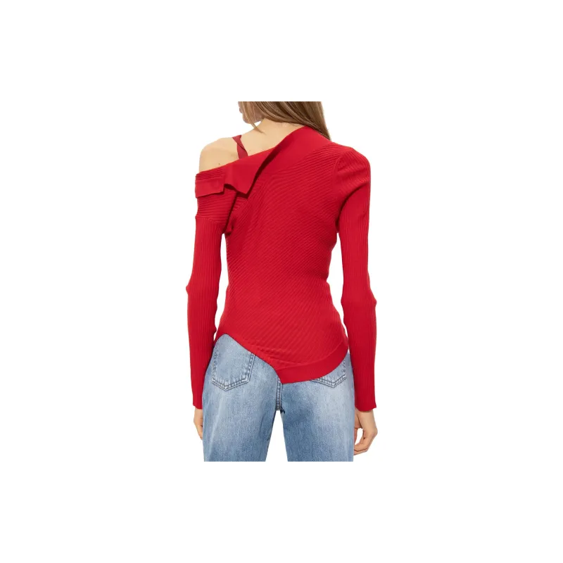 Jacquemus La Maille Colin Asymmetric Cardigan-2