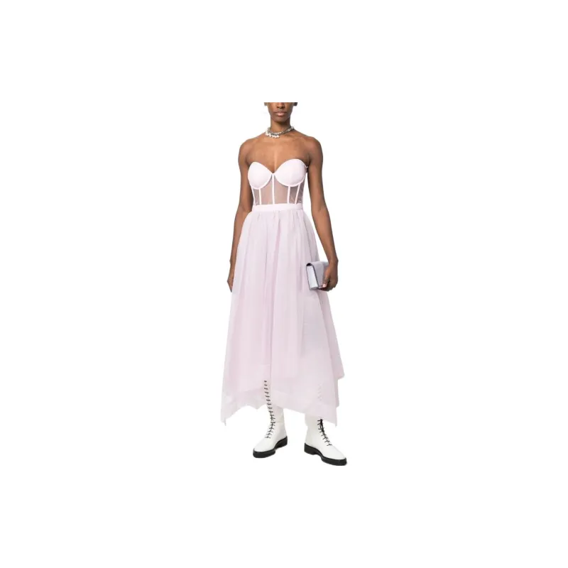 Alexander McQueen Strapless Boned bodice Dress-1
