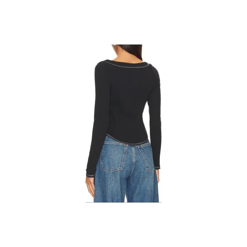 FREE PEOPLE T-Shirt Women's Dark Blue-2