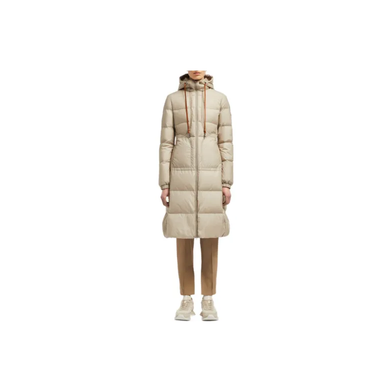 Moncler Down Jacket Women's Light Beige-1