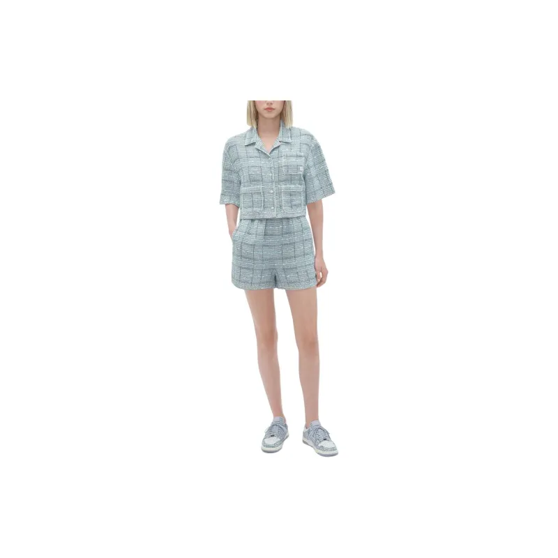 AMIRI Embellished Cropped Shirt-1
