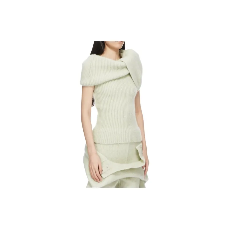 RICK OWENS Banded T Shirt 'Green'-3