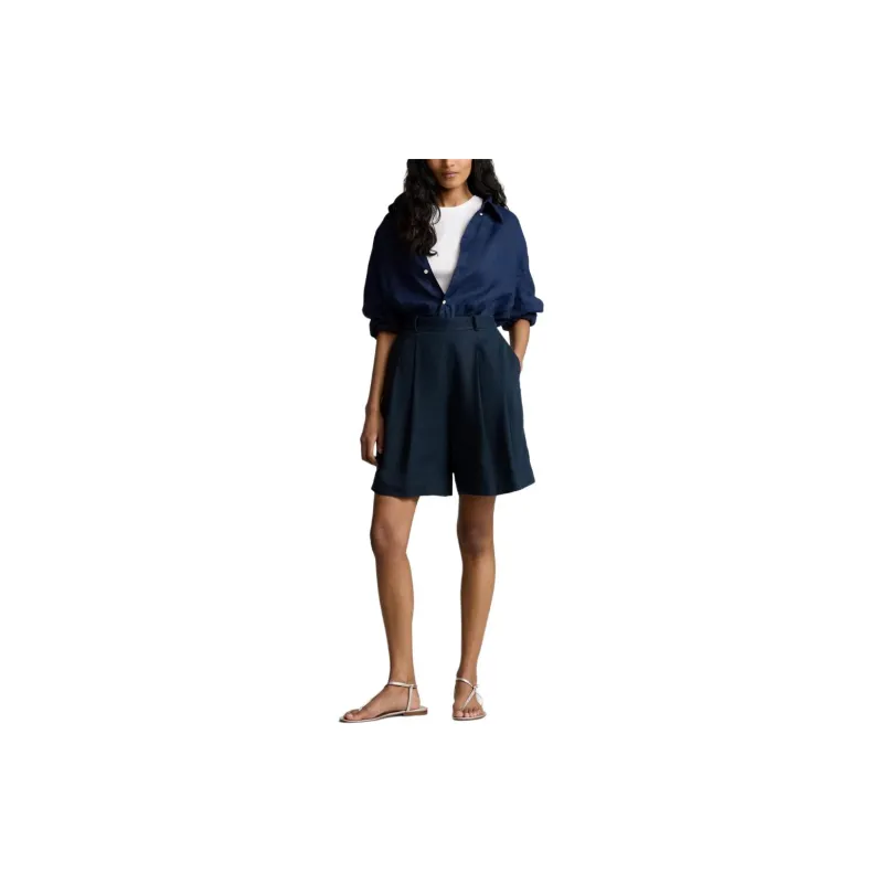 Polo Ralph Lauren Pleated High-waisted Shorts-1