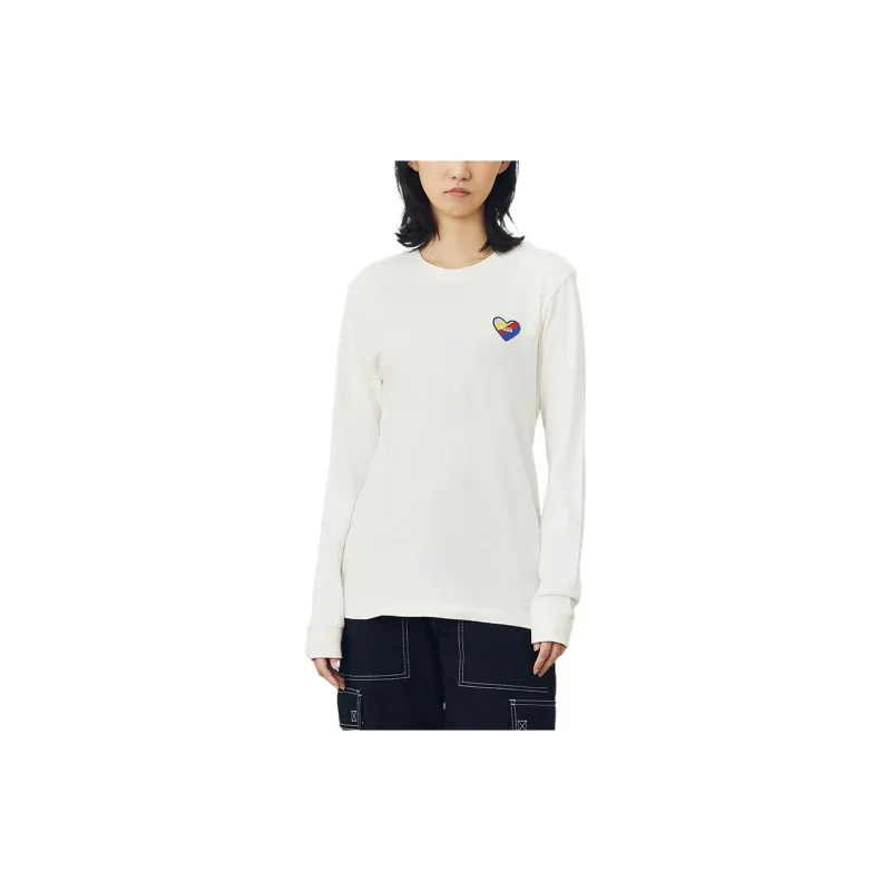 Vans Drop Shoulder Sleeve T Shirt Women's White-2