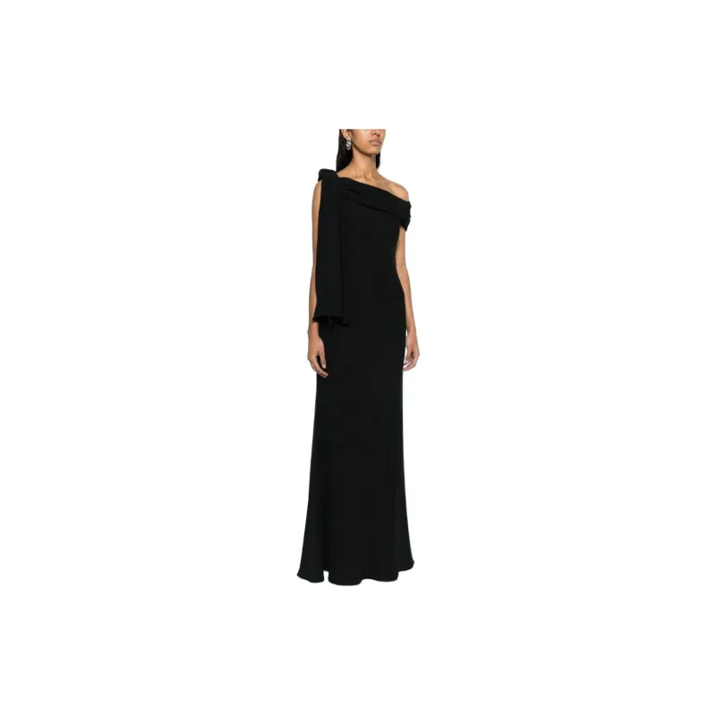 Alexander McQueen Draped Off shoulder Gown-3